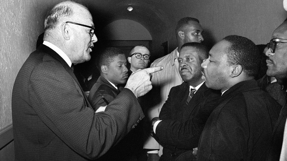 During a meeting in Hayneyville, Alabama, on March 1, 1965 King inquired about voter registration procedures but Registrar Carl Golson told him "It's none of your business."