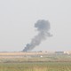 Smoke rises from the Syrian side of the border as it is pictured from the Turkish town of Akcakale in Sanliurfa province