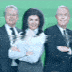 A gif of news broadcasters on a glitchy television screen