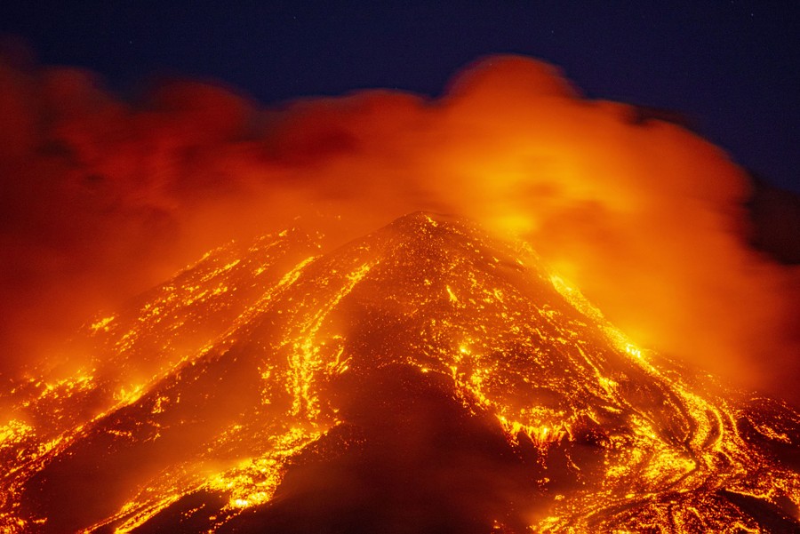 Photos: Recent Eruptions on Mount Etna - The Atlantic