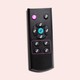 A TV remote with all of the buttons replaced by the TikTok logo