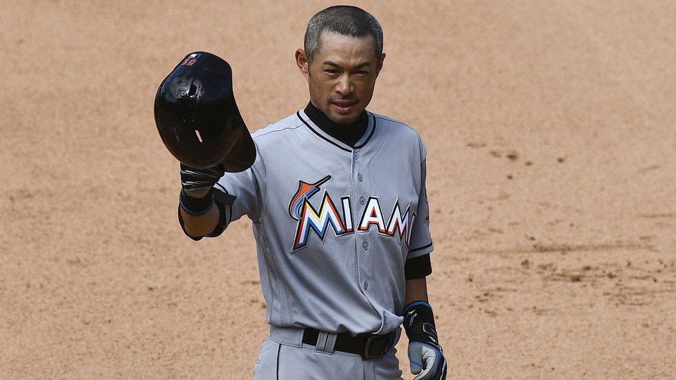 Ichiro Suzuki Miami Marlins Game Used Worn Jersey Career Hit 3037 MLB Auth