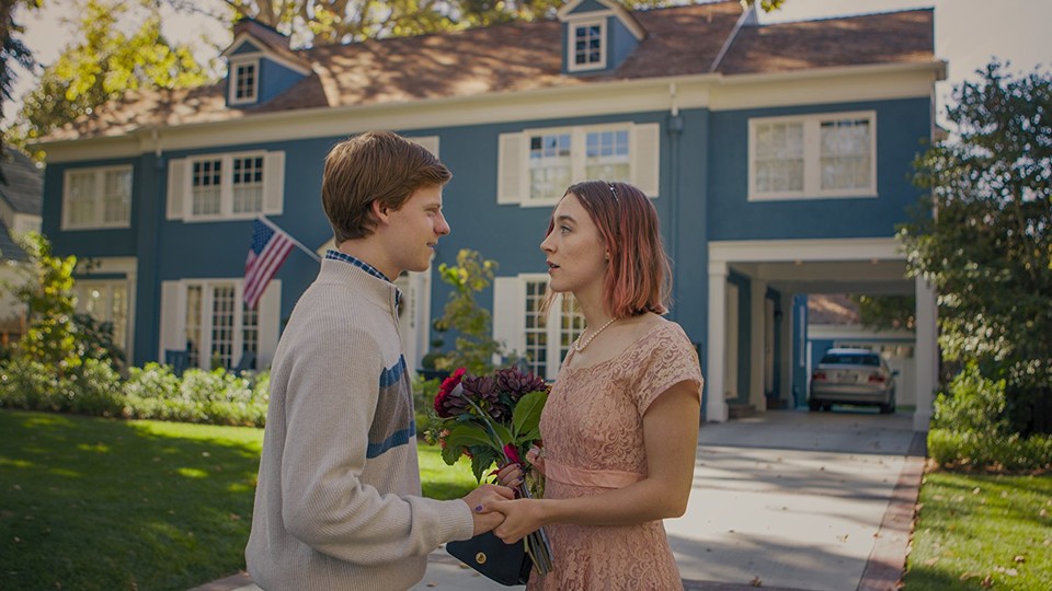 Lucas Hedges and Saoirse Ronan in 'Lady Bird'