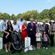 Trump giving the thumbs up at Arlington National Cemetery