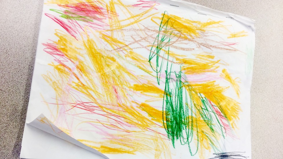 A child's drawing.
