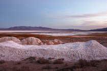 Owens Lake in California all dried up