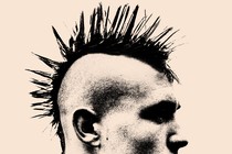 Illustration of a person with a spiky mohawk