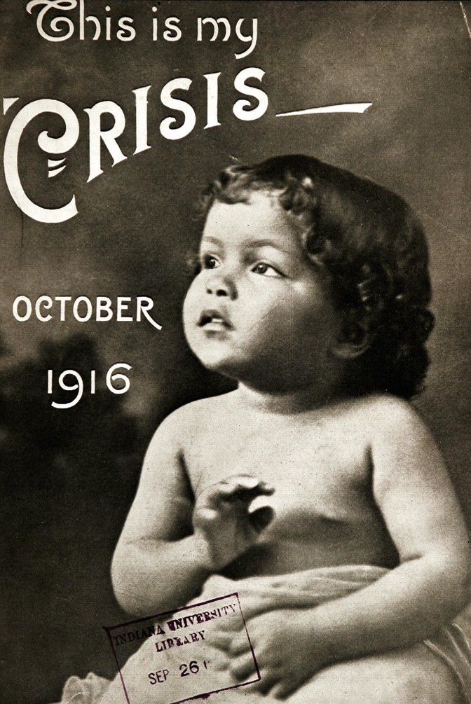 Cover of The Crisis, a  portrait of a baby 