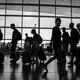 People at an airport