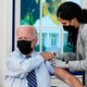 President Joe Biden receives his booster shot.