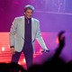 Barry Manilow onstage in Las Vegas