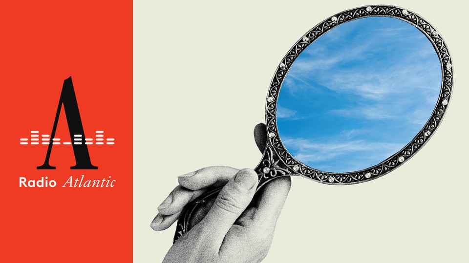 Image of mirror reflecting blue sky