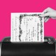 A marriage certificate going in a shredder