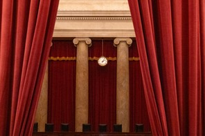 A photo of the Supreme Court's chambers.