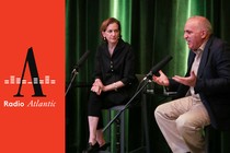 Anne Applebaum and Garry Kasparov on stage