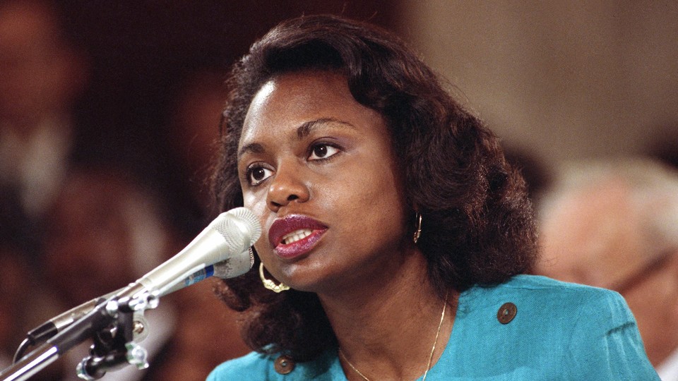 Anita Hill testifies to the Senate Judiciary Committee.