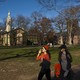 Two young women on Princeton's campus