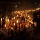 Protesters march in Charlottesville, Virginia.