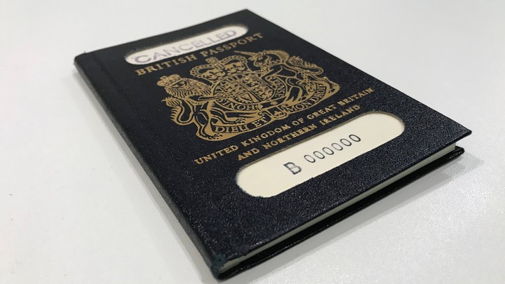 An old UK passport