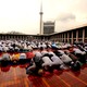 Protesters pray during a rally against Jakarta incumbent governor Basuki Tjahaja Purnama inside Istiqlal mosque in Jakarta, Indonesia, on February 11, 2017.