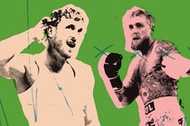 An illustration of Logan Paul and Jake Paul