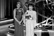 Taraji P. Henson and Joan Collins at the Emmys