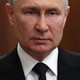 Putin looks concerned in a close-up photo.
