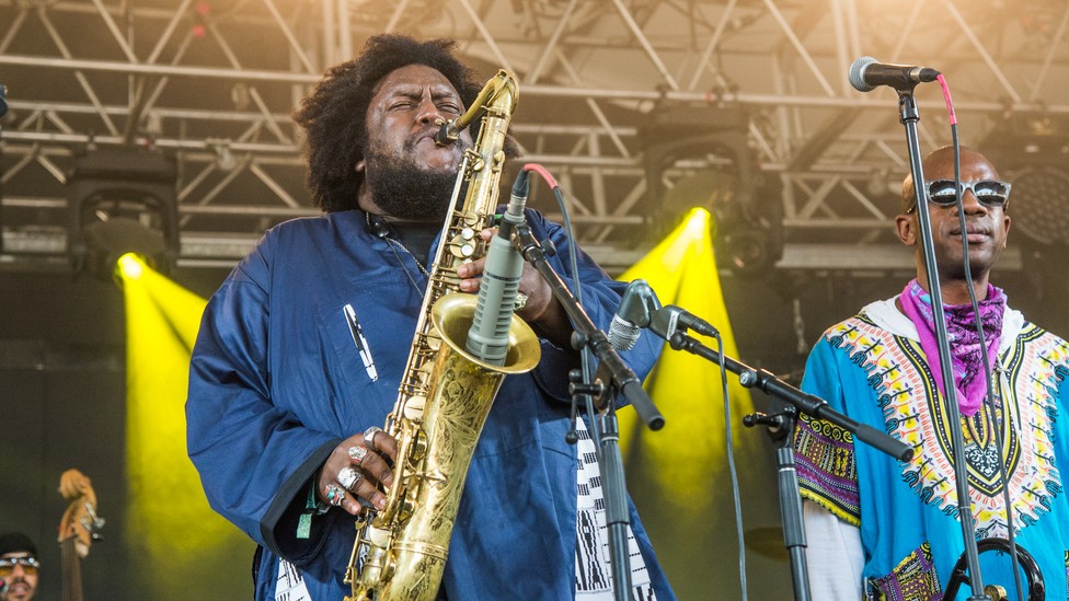 Kamasi Washington performs at the Bonnaroo Music and Arts Festival