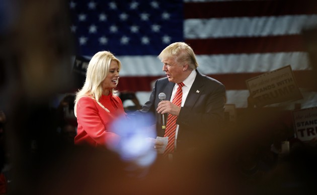 Pam Bondi and Donald Trump