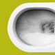 A toilet being flushed