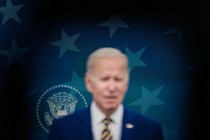 Blurry photo of Joe Biden