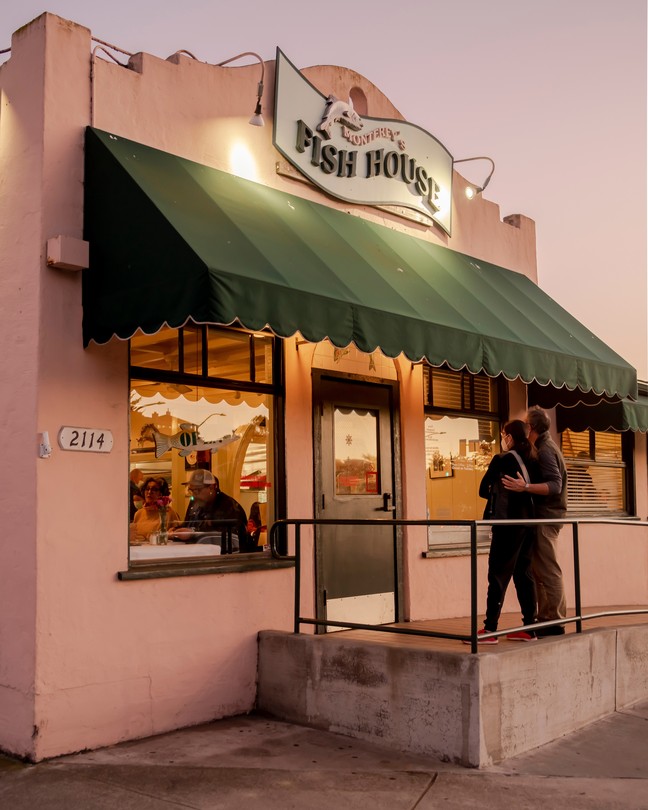 people outside Fish House Diner