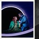 A split image of a new production of “Tristan Und Isolde” and a photo of Richard Wagner