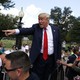 Donald Trump arrives at a Capitol Hill rally to "Stop the Iran Nuclear Deal" in Washington on September 9, 2015.