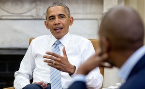 President Barack Obama and Ta-Nehisi Coates at the White House