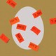 An illustration of an egg with price tags on top
