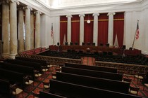 The U.S. Supreme Court courtroom.