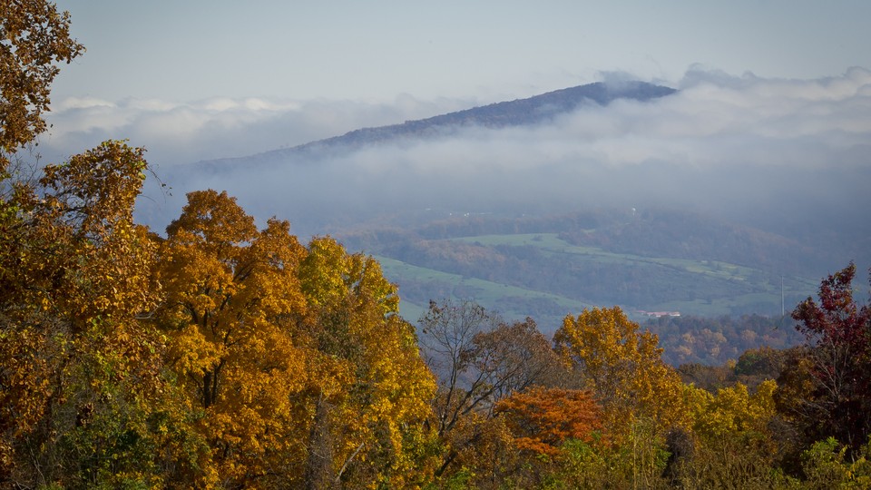 The Blue Ridge Mountains in Virginia, in fall
