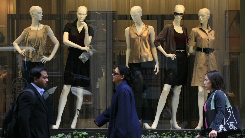 An Ann Taylor store window in 2009 in New York