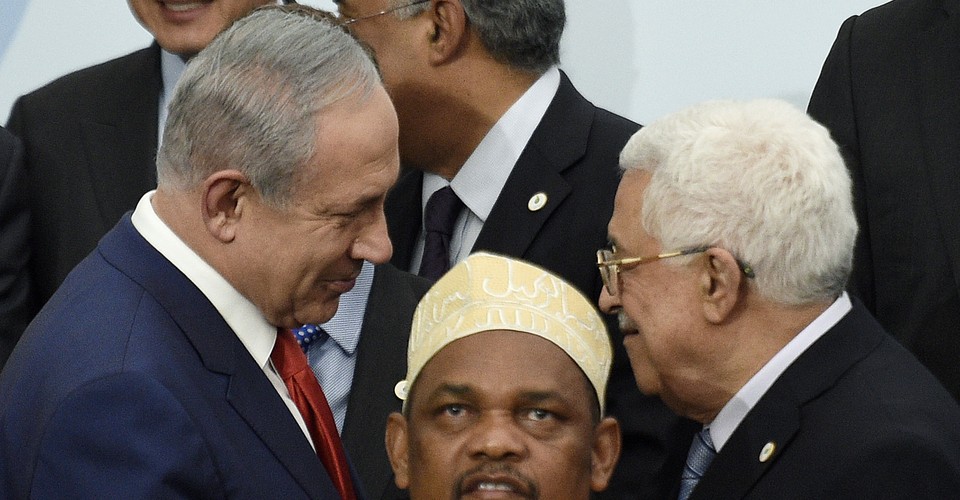 Israeli Prime Minister Benjamin Netanyahu and Palestinian ...