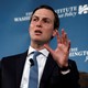 The White House senior adviser Jared Kushner speaks during a discussion titled "Inside the Trump Administration's Middle East Peace Effort" on May 2, 2019