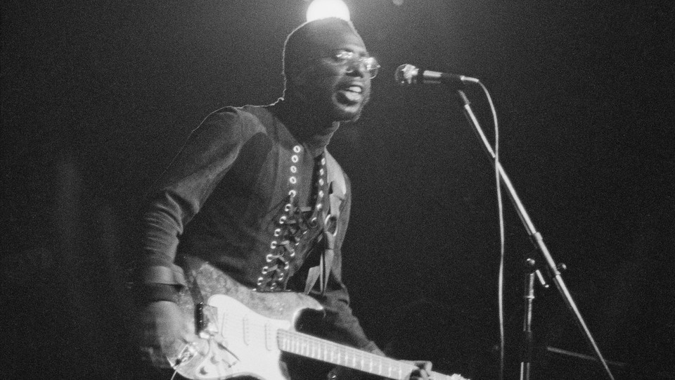 Curtis Mayfield performs in London on January 28, 1972.