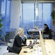 Two women working in an office