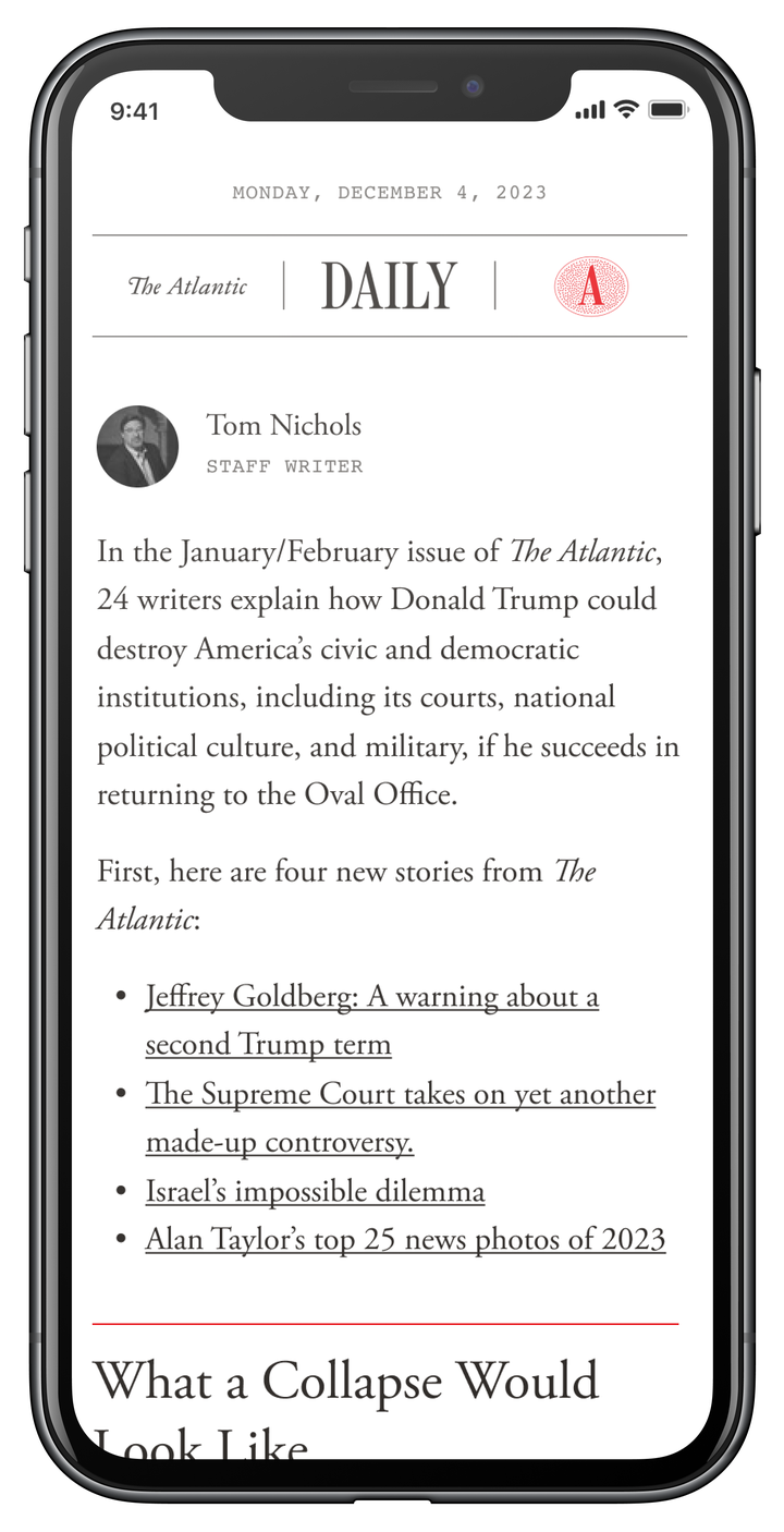 THE ATLANTIC DAILY intelligence overview