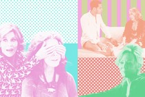 Stills from "Grace and Frankie," "Good Luck to You, Leo Grande," and "Hacks"