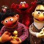 Characters from the Muppets are pictured smiling