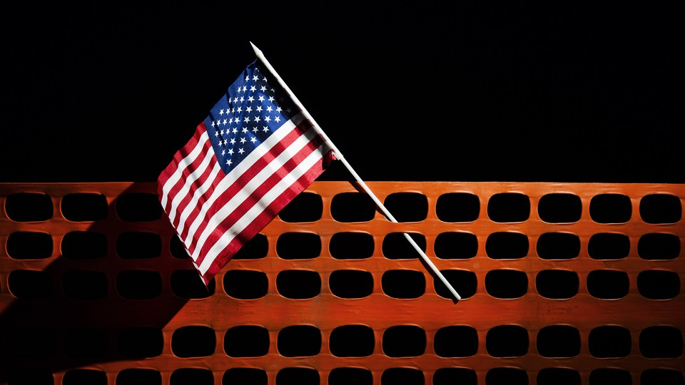 Illustration of an American flag.