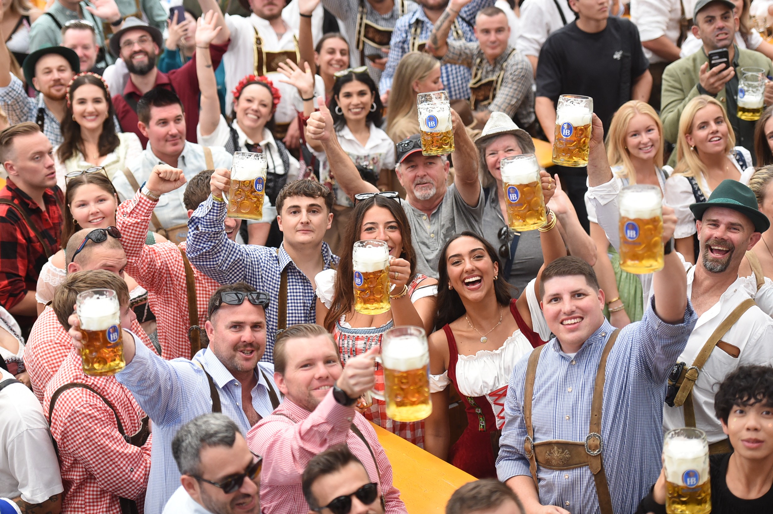 Photos of the Week: Human Tower, Pumpkin Pyramid, Monster Town