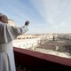 Pope Francis addressing the crowd at the Vatican from the balcony of St. Peter’s Basilica