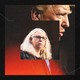 Photo of Rachel Levine superimposed over a photo of Donald Trump